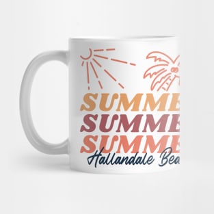 Summer at Hallandale Beach Florida Mug